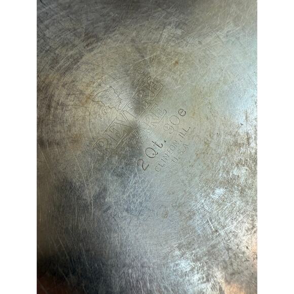 Vtg 1801 Revere Ware 2 Qt Stainless Steel Bottom Sauce Pan Pot W/ Lid Clinton IL - Picture 8 of 8